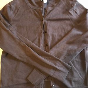 LOFT prima cotton brown cardigan